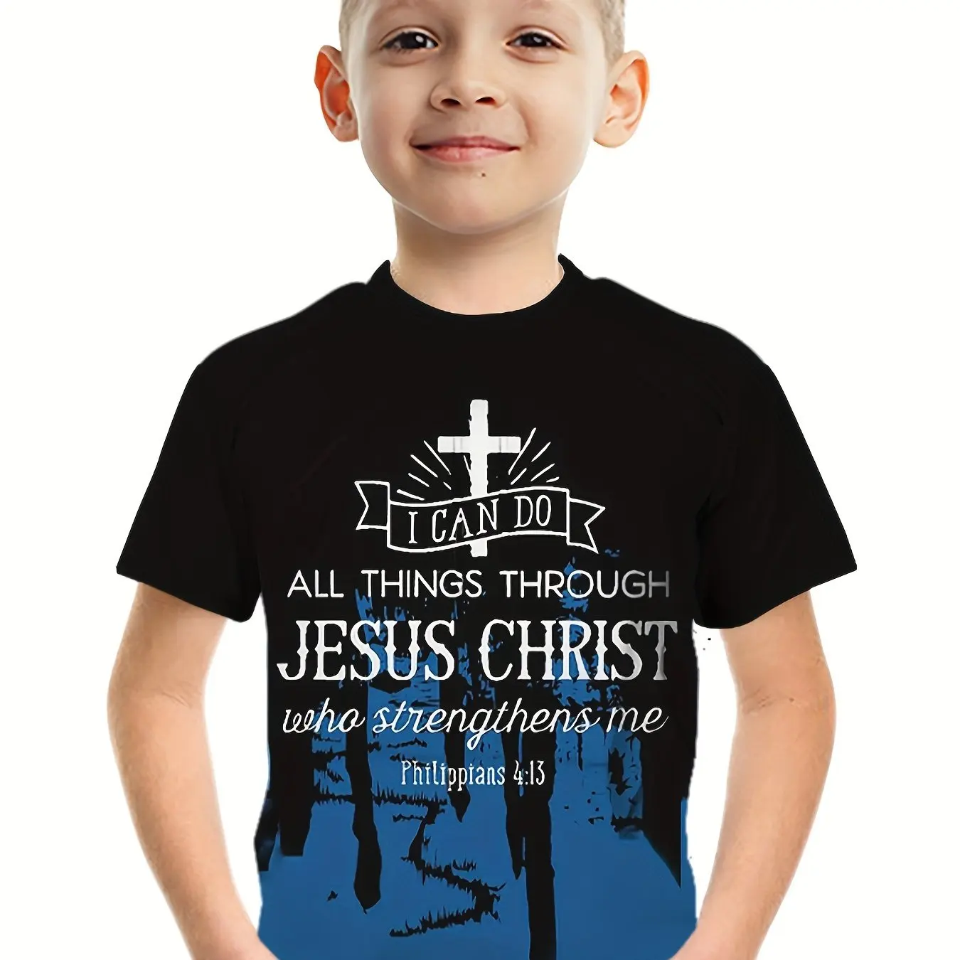 Повседневная футболка с коротким рукавом и круглым вырезом 3d принтом