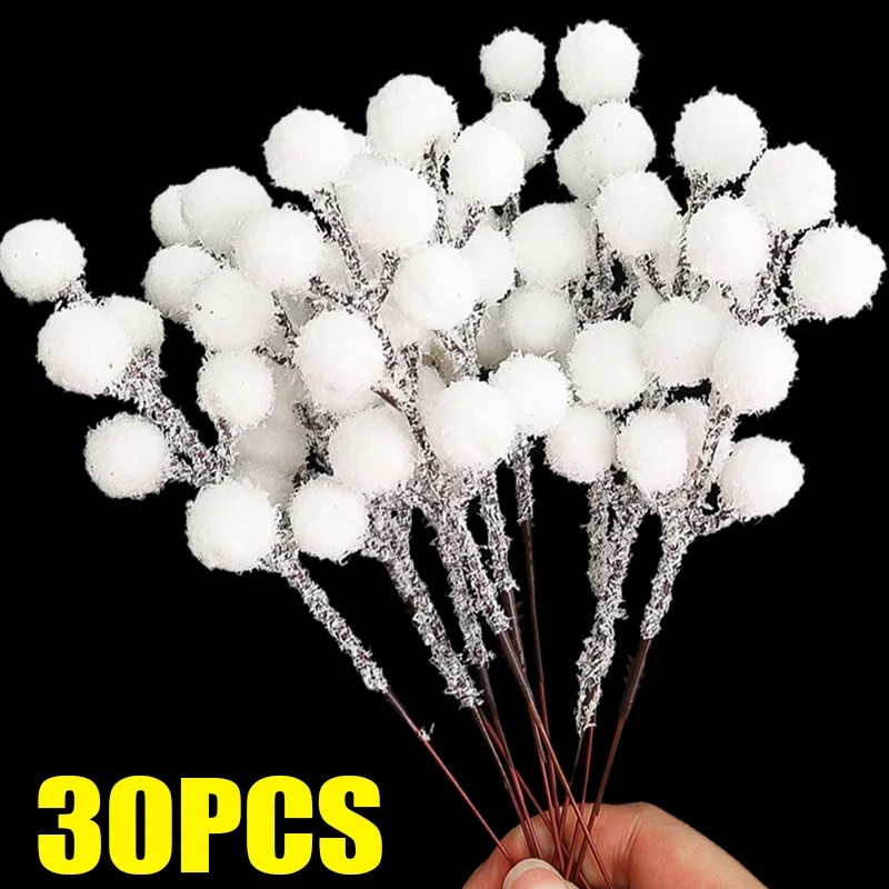 

Искусственные белые рождественские ягоды Foam