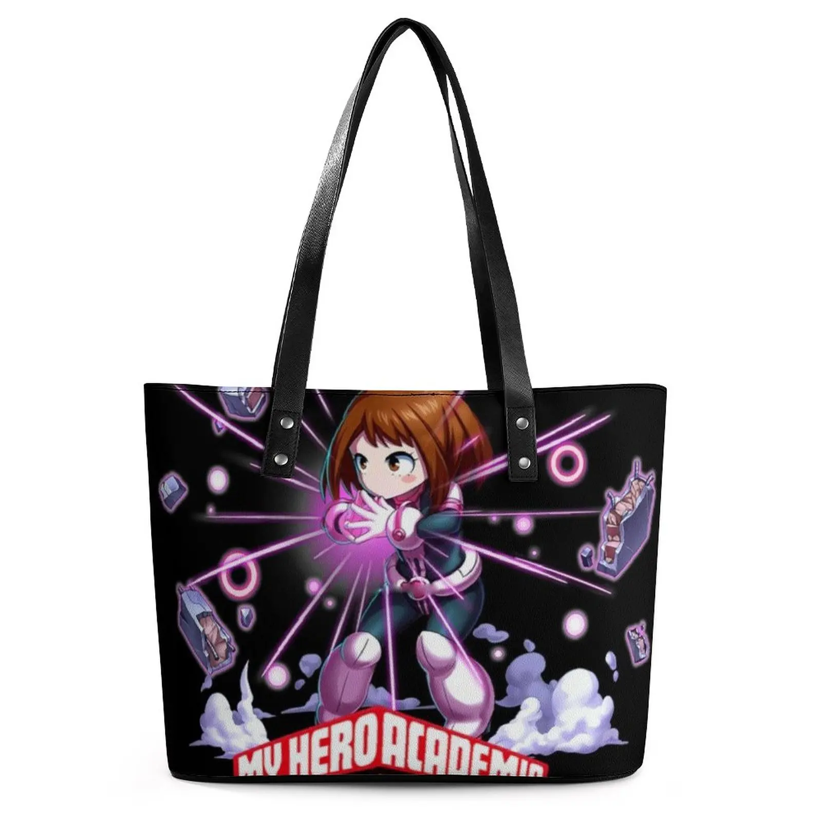 

Ochaco Uraraka сумки с застежкой мой герой Академия ручная сумка-тоут Повседневная Женская Офисная сумка для покупок под заказ