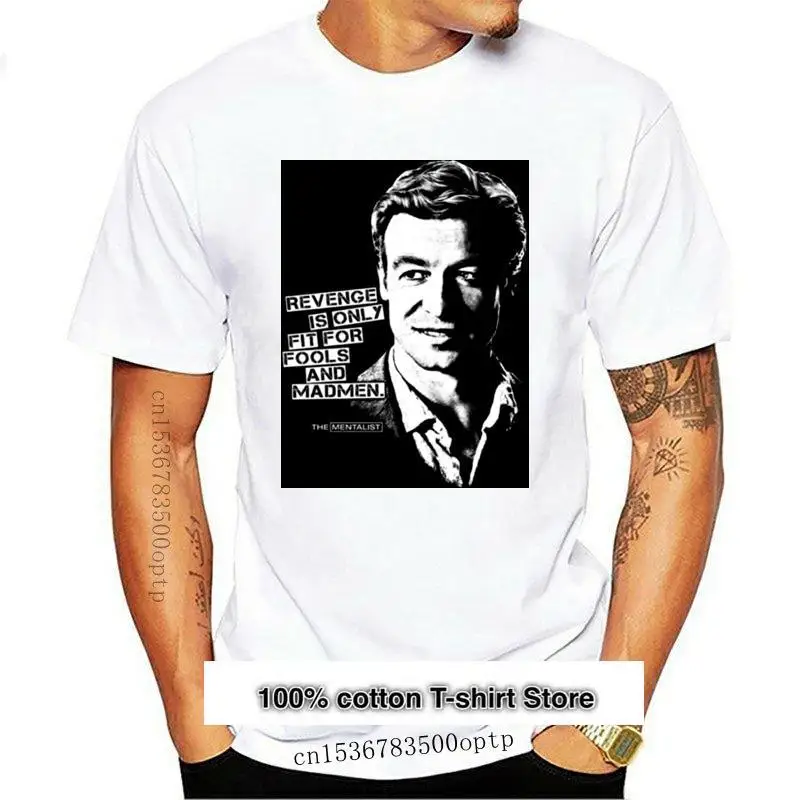 

Camiseta 100% de algodón de manga corta con cuello redondo, camiseta de The Mentalist Revenge, estilo de verano, novedad
