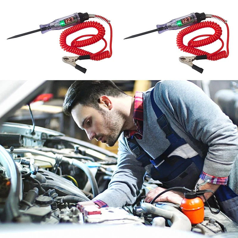 

Test Auto Light Tool Circuit Lead Probe Test Light Circuit Tester Test Pen Dca Voltage Detector AC Voltage Indicator