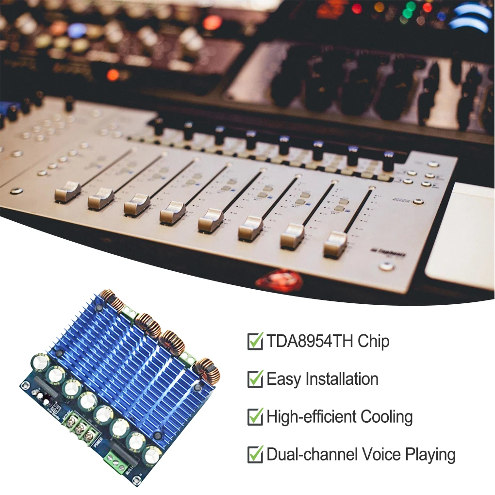 

TDA8945TH Amplifier Board Equipment Speaker Accessory Modified Parts Dual Channel Digital Amp Boards for Modification