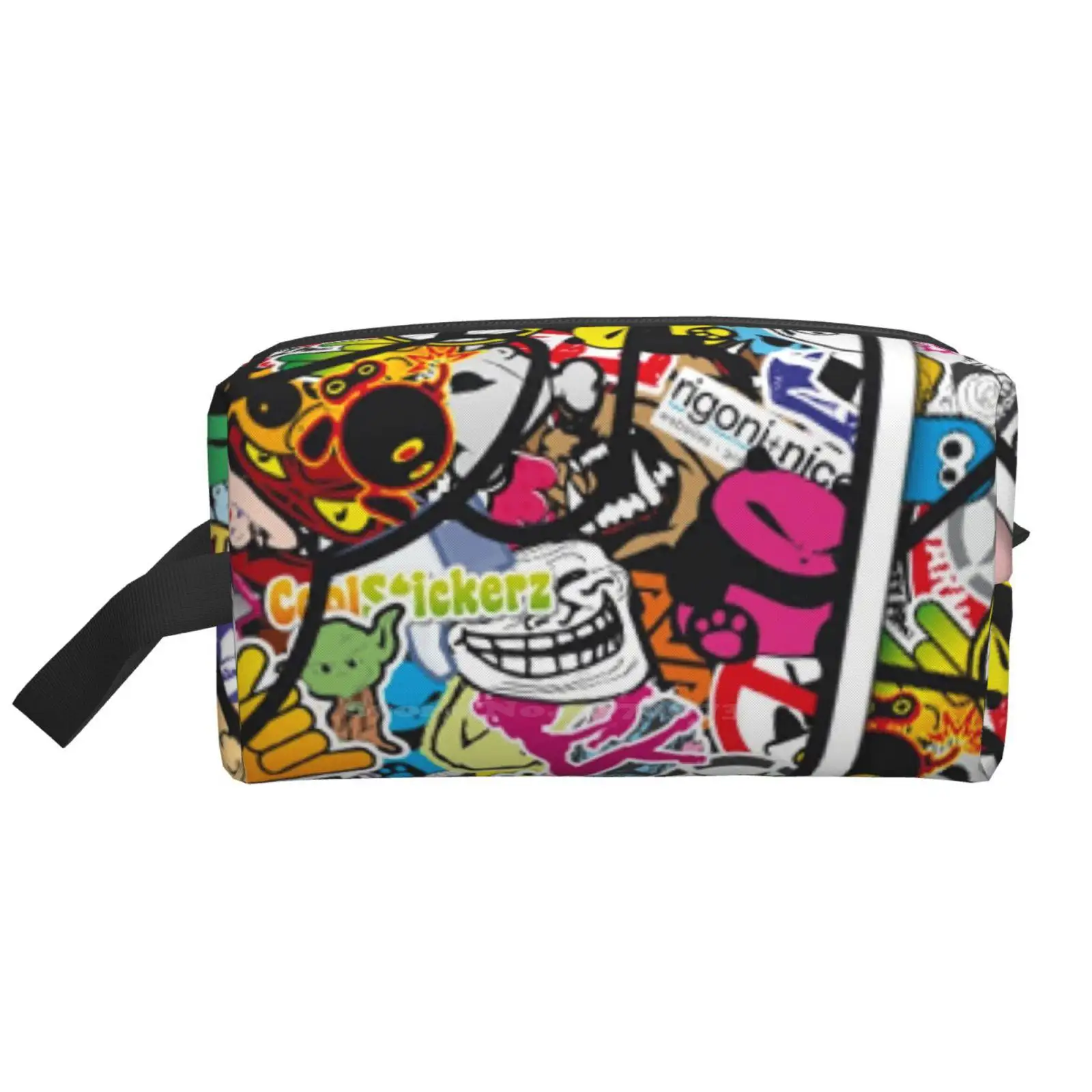 

Стикер автомобильные бомбинные туалетные принадлежности сумка для хранения Чемодан полотенце для макияжа милые летние цветы синие забавные модные акварельные забавные натуральные