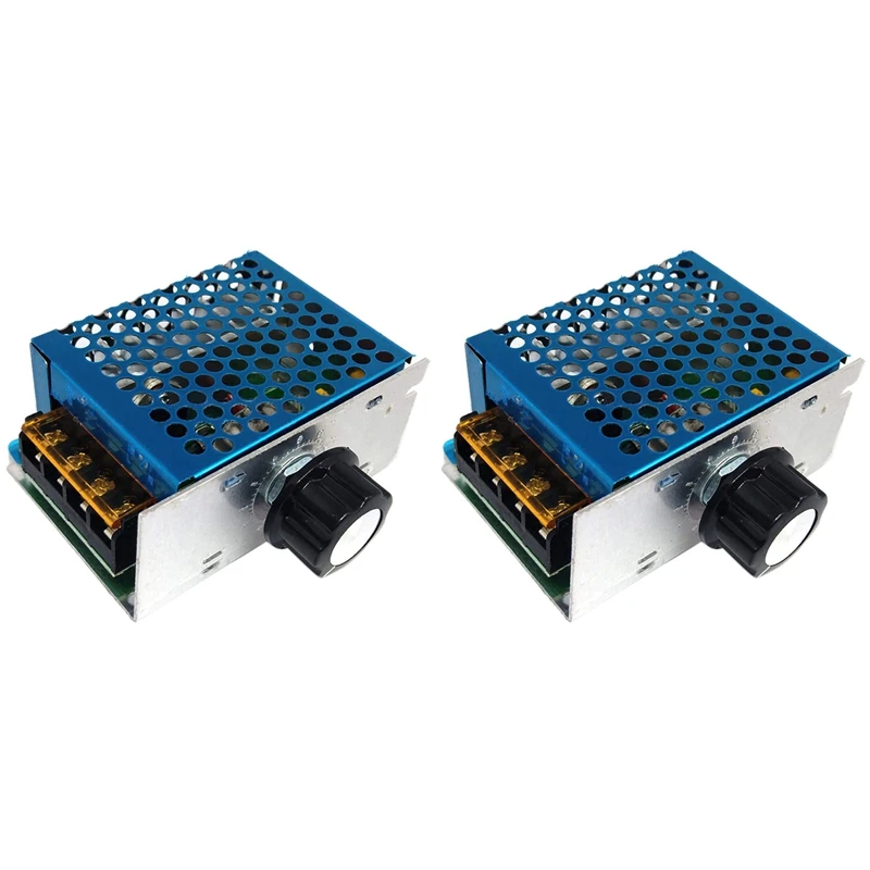 

2X Motor Speed Controller 4000W Adjustable Voltage Regulator SCR High Power Temperature Governor Dimmer Controller