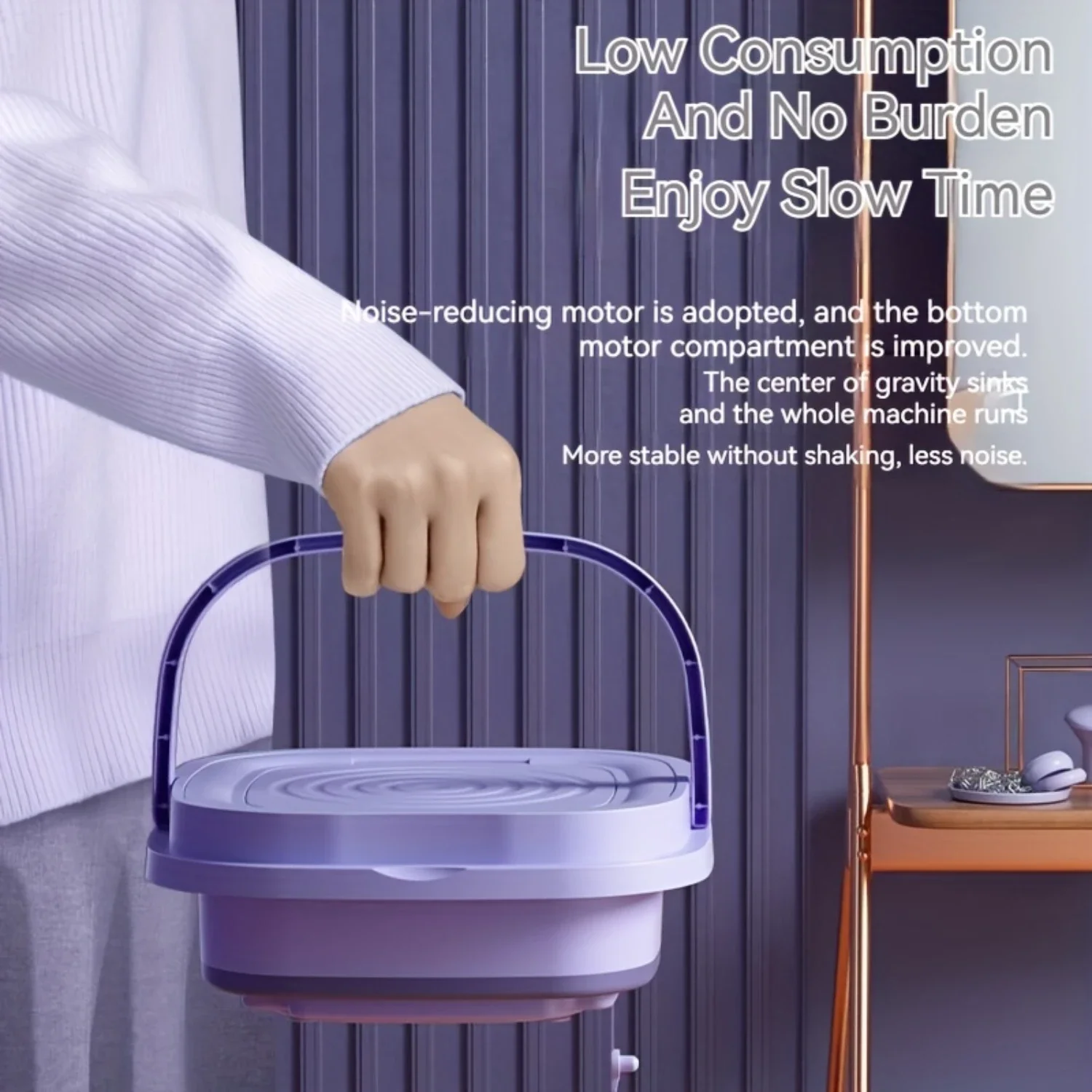 Складная Стиральная машина большой емкости галлонов Мини Портативная подходит