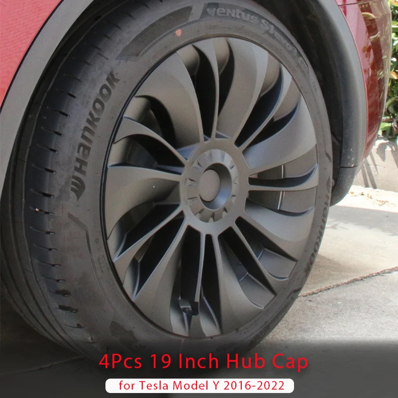 

4Pcs 19 Inch Hub Cap for Tesla Model Y 2016-2022 Car Wheel Cap Performance Replacement Hubcap Full Cover Auto Accessories