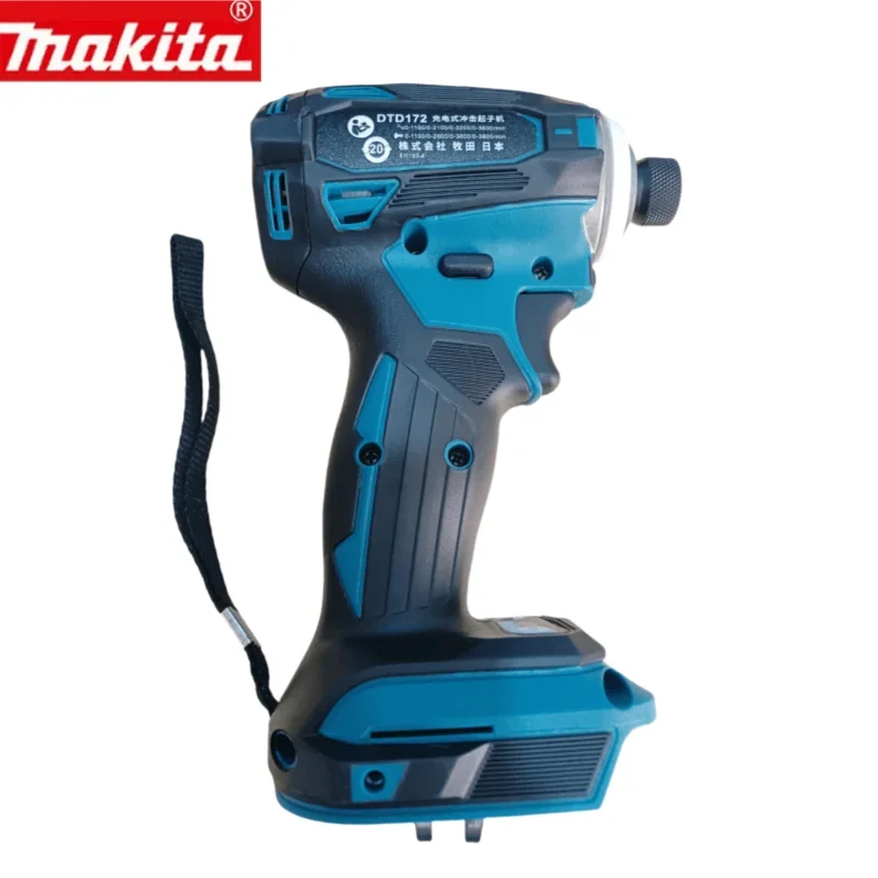 Перезаряжаемая ударная отвертка Makita DTD172 литиевая 18 В бесщеточная электрическая