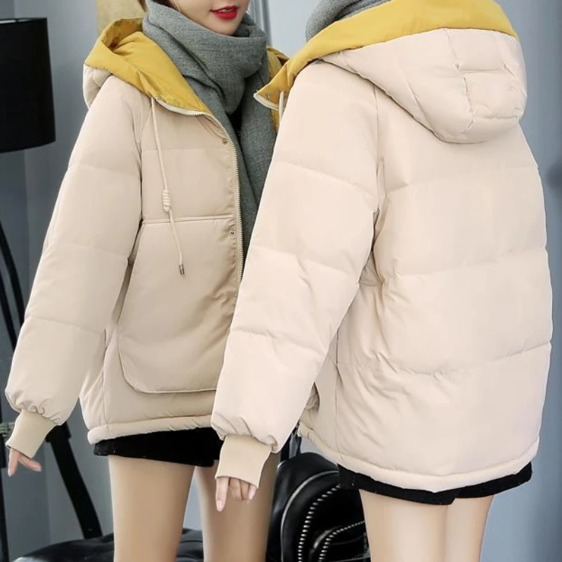 

Winter Cotton Padded Jacket Women Clothes New Womens Parkas Korean Loose Bread Coat Warm Female Cotton Jacket Casaco Feminino Lq