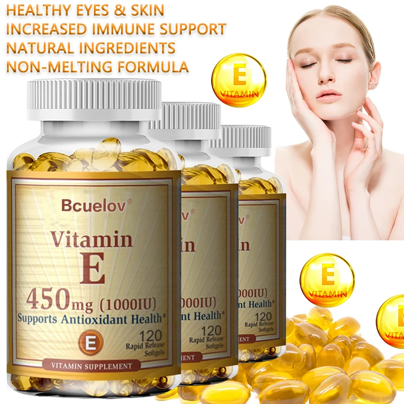 

Vitamin E 450 Mg Kapsul Antioksidan, Meningkatkan Sirkulasi, Mendukung Kesehatan Kulit, Rambut, Mata Dan Jantung