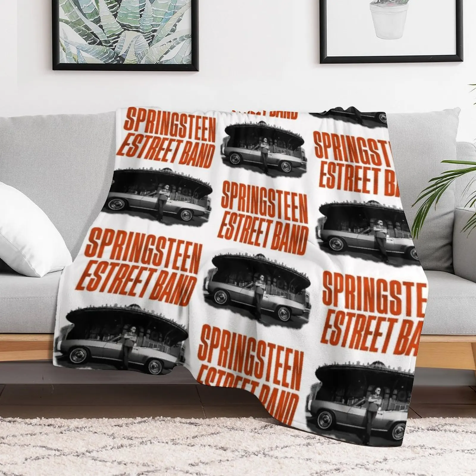 Бр?ок?? Музыка Spr Brug??? ?н и The ? Str??? ?t Band Tour 2023 Подарочное одеяло Boss Fan одиночные