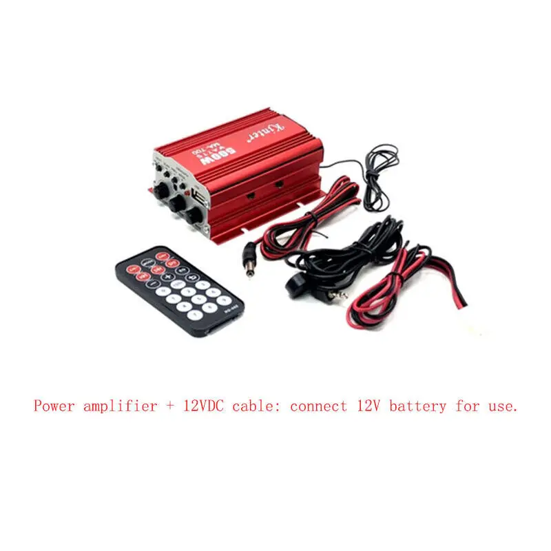 

Kinter MA700 12V Vehicle USB Card Reading Radio / Broadcasting Amplifier