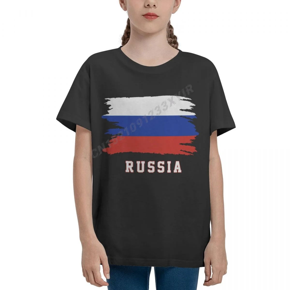 

Футболка детская из 100% хлопка с круглым вырезом и коротким рукавом