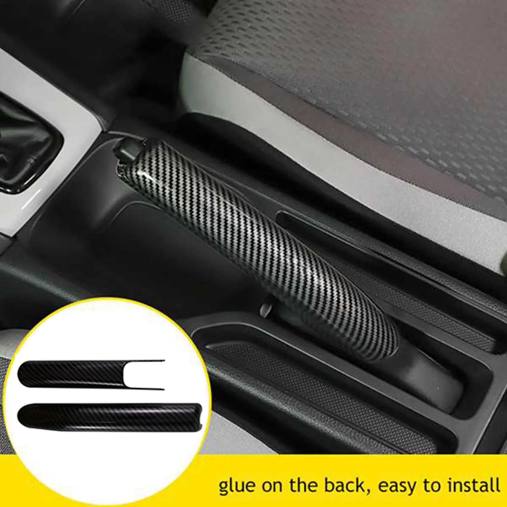 Крышка ручного тормоза из углеродного волокна ABS ручка рычага крышка тормозной