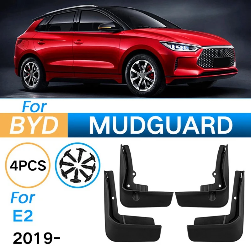 4ШТ Автомобильный брызговик Брызговики Брызговик Крыло для BYD E2 2019-2023