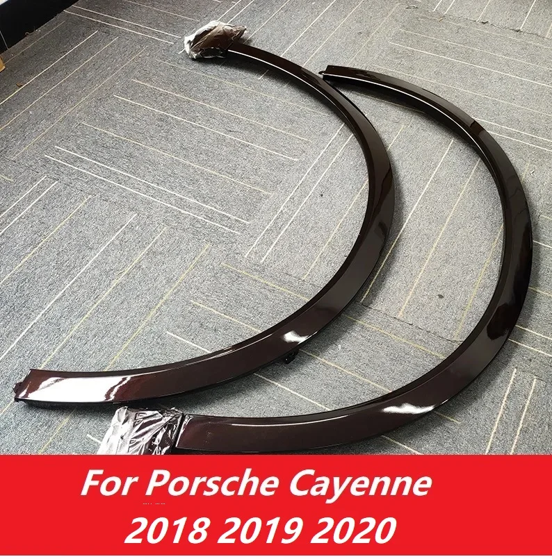 

4Pcs Bright surface with paint Wheel arch tire upper trim strip For Porsche Cayenne GTS 2018 2019 2020