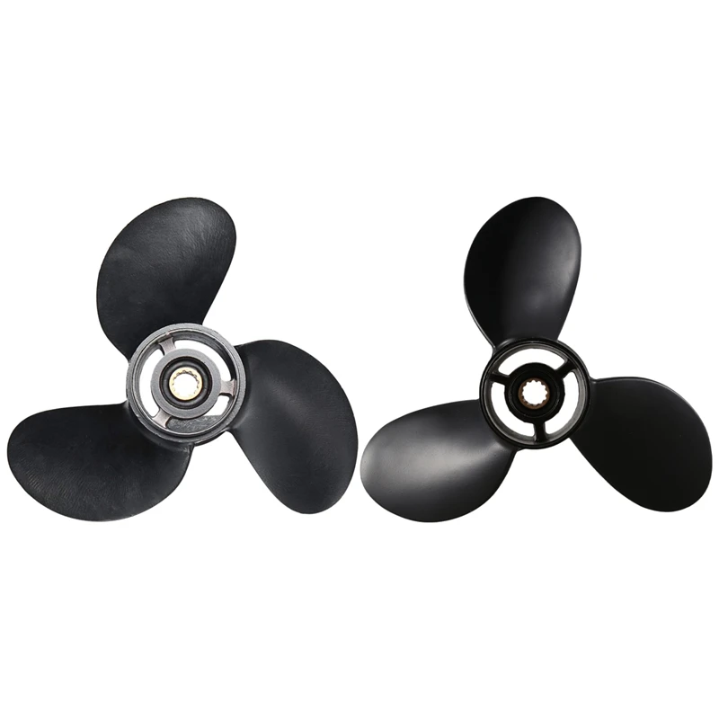 

Outboard Propeller 3B2W64517-1 8.5X9 Boat With 8.9X8.5 Black Boat Outboard Propeller