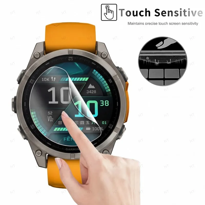 Фото Защитная пленка для экрана Garmin Fenix 8 7X 7 7S 6X 6 6S Pro 5X 5 5S Plus Garmin Forerunner 970 570 965 265 165 955 255 55 45 245 №2