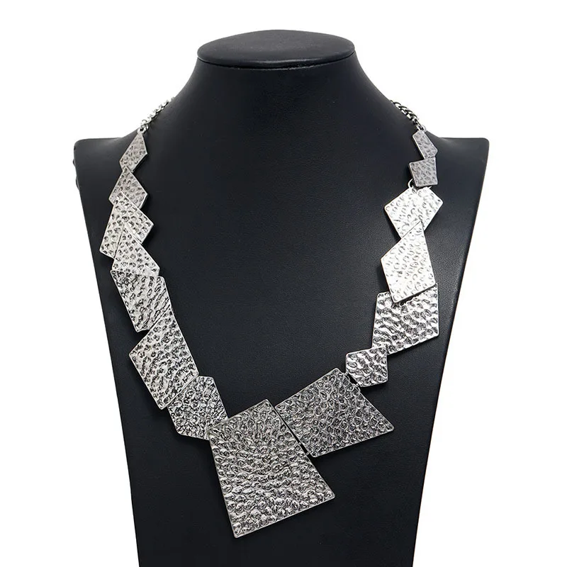 

Новое простое многослойное Ожерелье Неправильной Формы в форме алмаза, цепочка для свитера, аксессуары для одежды, оптовая продажа с фабрик...