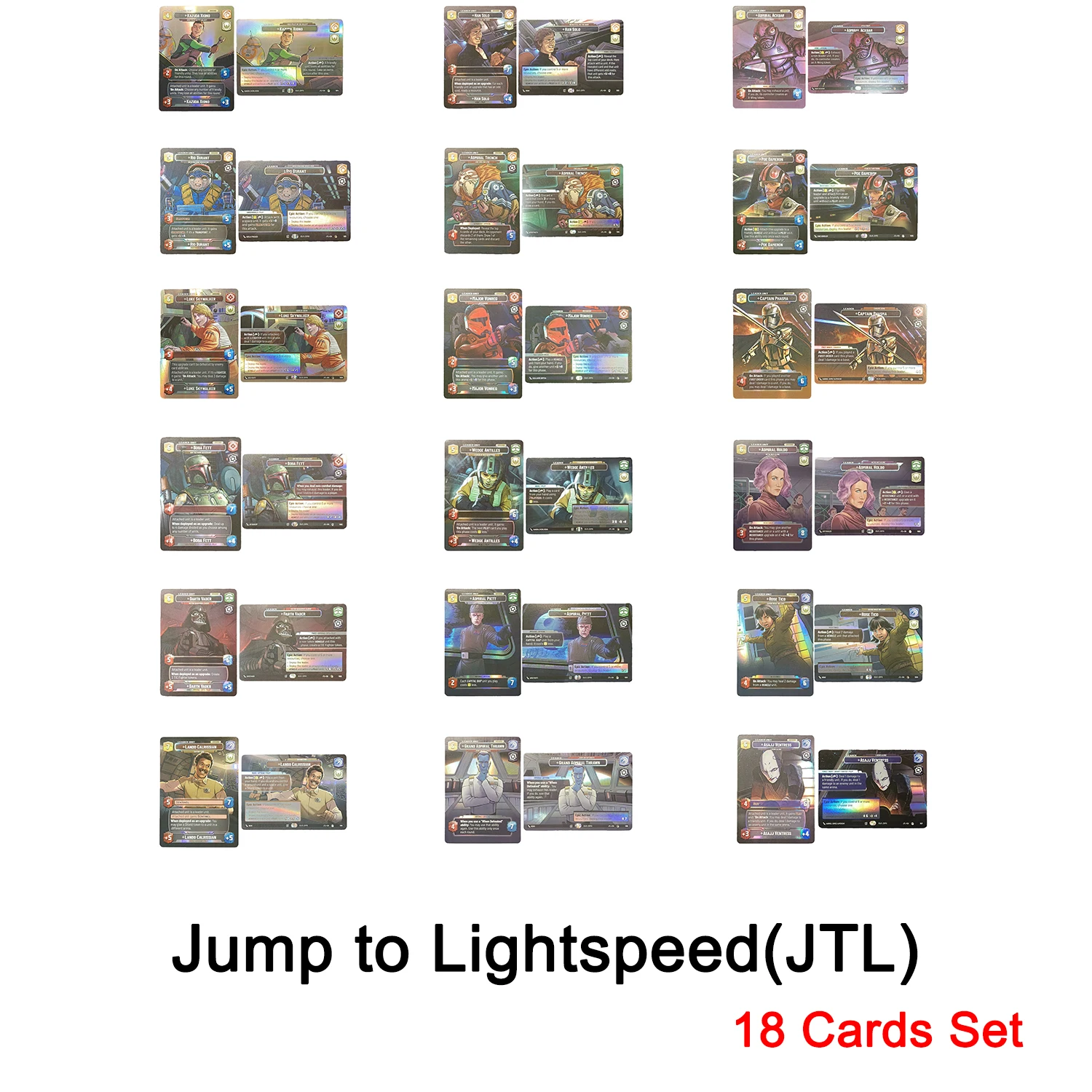 Фото Коллекционные карточки серии StarWars Jump to Lightspeed: Карточки Лука Скайуокера/Дарта Вейдера/Хана Соло/По Дэймерона (JTL) №2