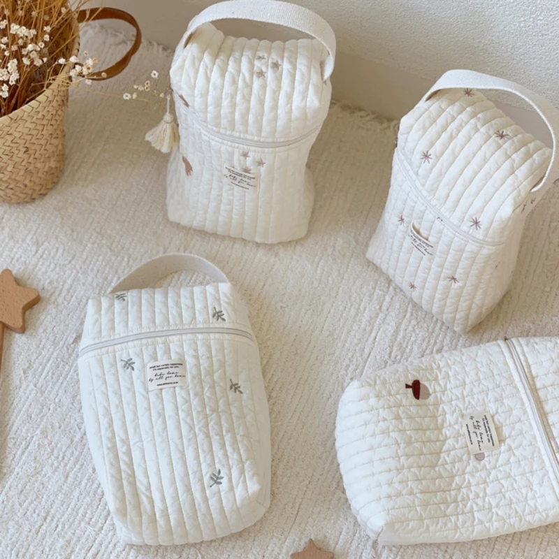 

Diaper Bag Baby Pram Stroller Bags Organizer Embroidery Multifunctional Nappy Nursing Mommy Travel Makeup Pouch A2UB