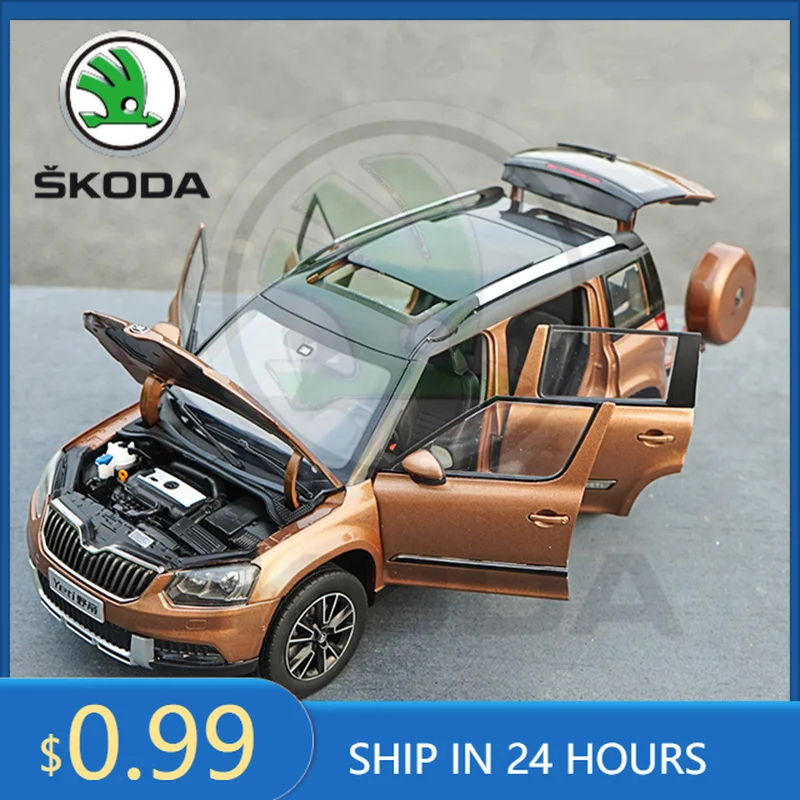 Фото Наклейка на автомобиль для модели Skoda Yeti SUV 1:18, литая металлическая модель внедорожника, высокодетализированная коллекционная модель автомобиля для города и бездорожья №1