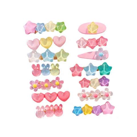 Детские заколки GEONYIEEK милые акриловые