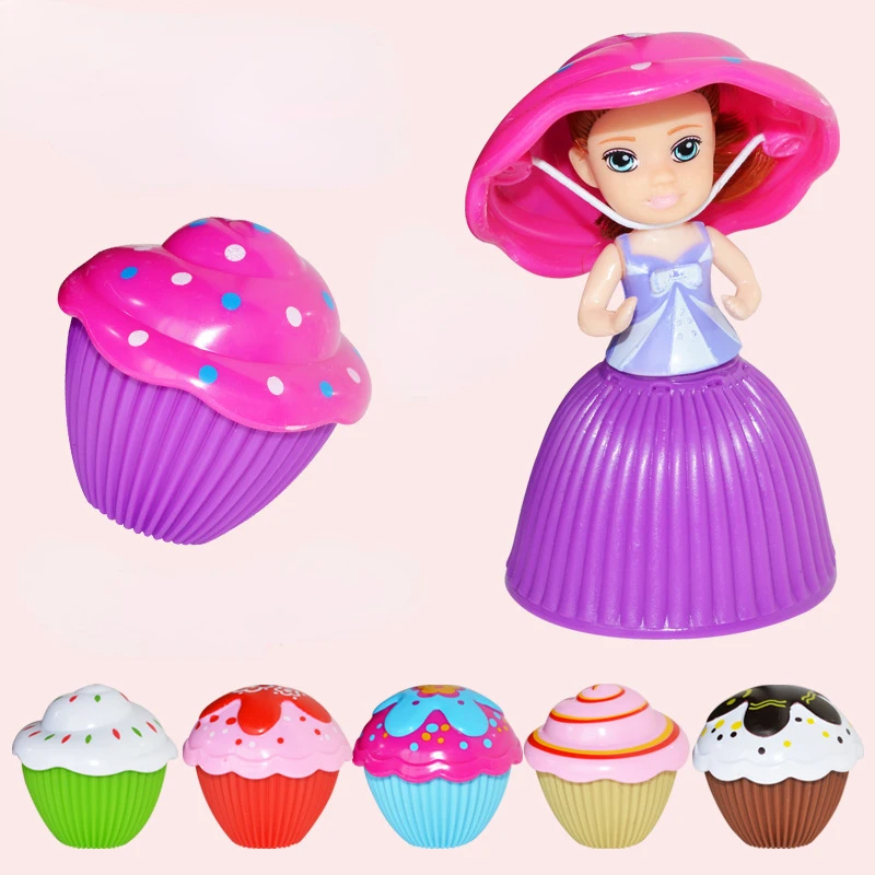 

1 шт., красивая мини-кукла-торт, игрушка, сюрприз, кекс, кукла для девочек, игрушки для детей, трансформируемые ароматизированные забавные игр...