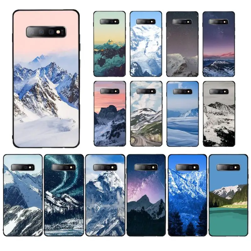 

FHNBLJ Snow Mountain Phone Case for Samsung S10 21 20 9 8 plus lite S20 UlTRA 7edge
