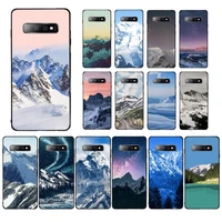 fhnblj snow mountain phone case for samsung s10 21 20 9 8 plus lite s20 ultra 7edge