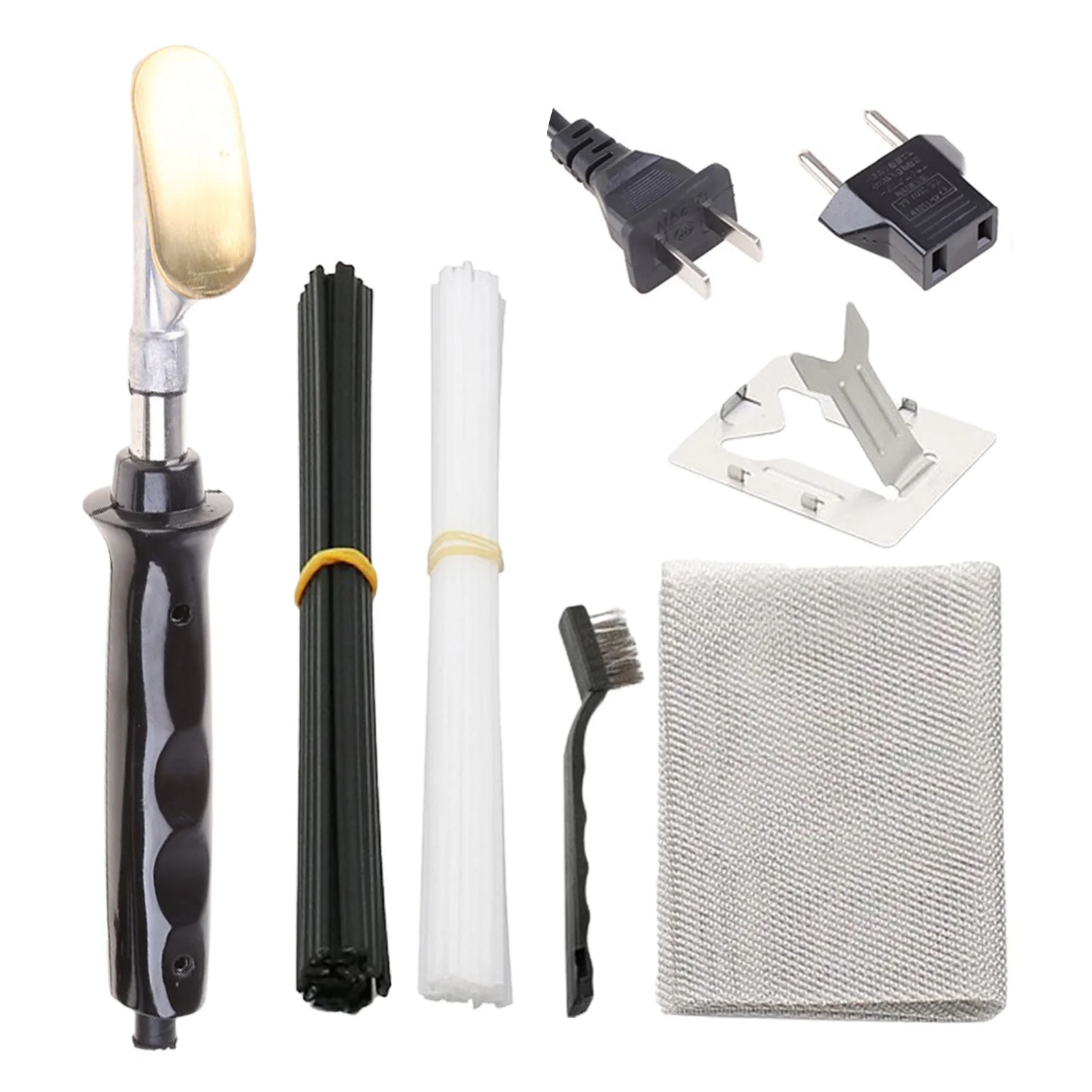 

Car Bumper Repair Set Plastics Welding Machine Kit Car Bumper Crack Repair Kit Crack And Hole Repairing Mesh Spatula Welding Rod
