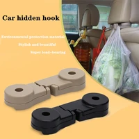 2pcs 270 degree rotatable car headrest hook auto back seat organizer for hanging bag purse grocery coat clothes