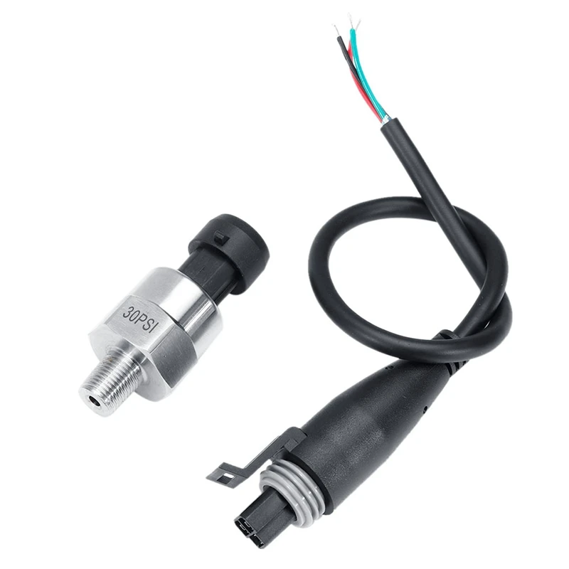 

Датчик давления воздуха и топлива 1/8Inch-27 NPT, 30PSI, датчик давления воды с проводным датчиком давления топлива