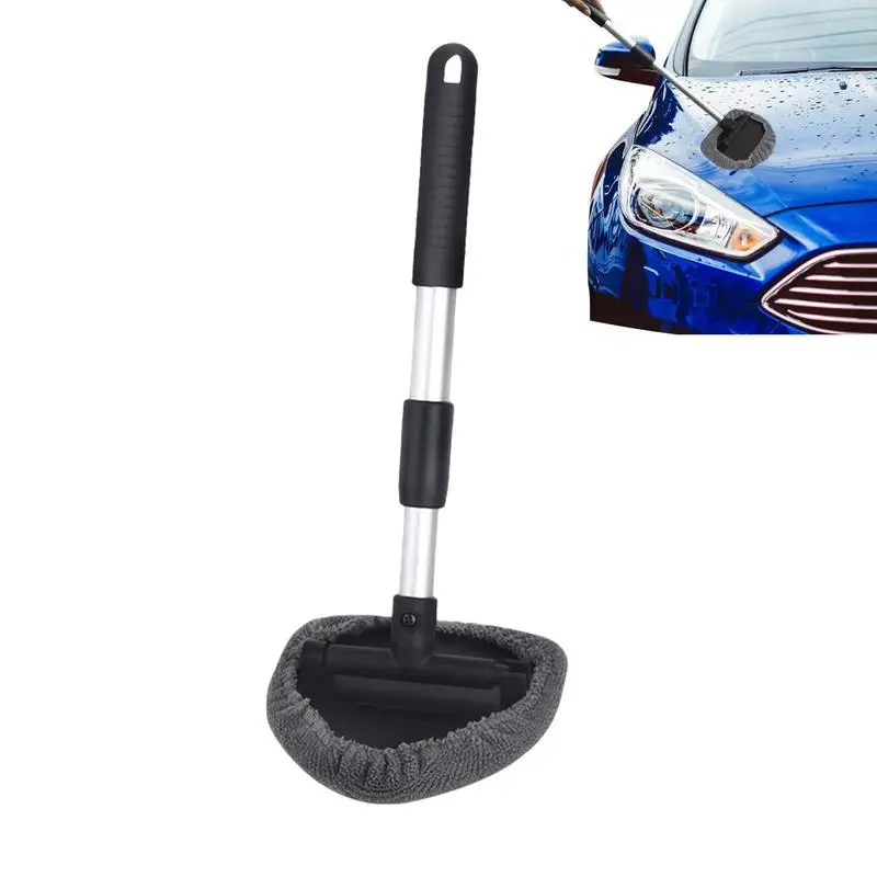 

Windshield Cleaning Tool For Vehicles ABS Strong Absorbent Car Wash Brush With Extendable Long-Reach Handle For All-size Cars