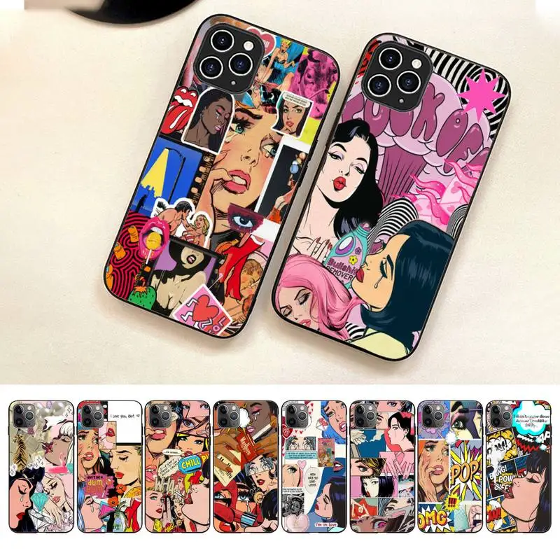 

Retro Sexy Crying Beauty Poster Phone Case For Iphone 7 8 Plus X Xr Xs 11 12 13 14 Se2020 Mini Pro Max Case