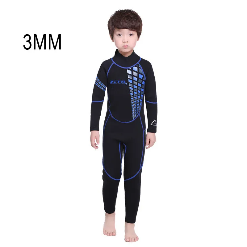 3MM Kids Neoprene Surfing Keep Warm Wetsuit Underwater Hunting Diving Suit Children Snorkeling Scuba Jellyfish Swimwear