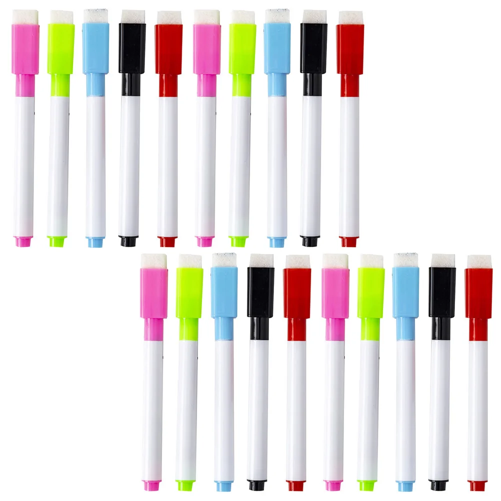 

30 Pcs Whiteboard Pen Teach Supply School Marker Convenient Pens Portable Markers Plastic Student Accessory