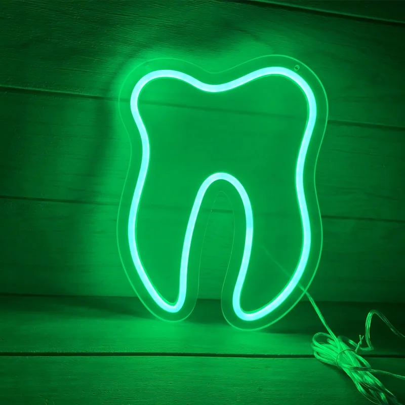 Светодиодная неоновая вывеска с зубцами на заказ