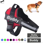 Индивидуальная шлейка для собак, светоотражающая дышащая безрукавка, жилет для маленьких и больших собак, нашивка на заказ, товары для домашних животных