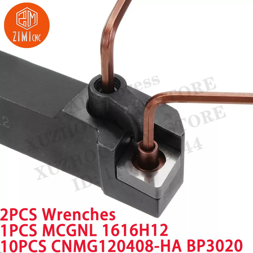 1PC MCGNL1616H12 16 мм токарный держатель инструмента +10PC CNMG120408-HA Твердосплавные пластины
