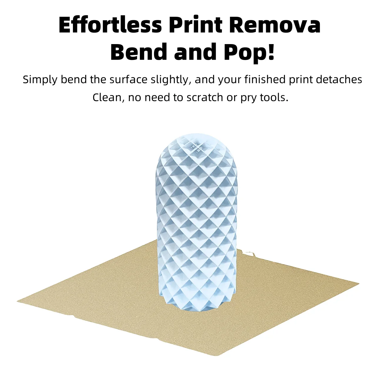 Фото Текстурированная PEI-пластина из пружинной стали 264x276 мм для Anycubic Kobra X Plate и Anycubic Kobra S1 Combo, для подогреваемой платформы Anycubic Kobra S1 №5