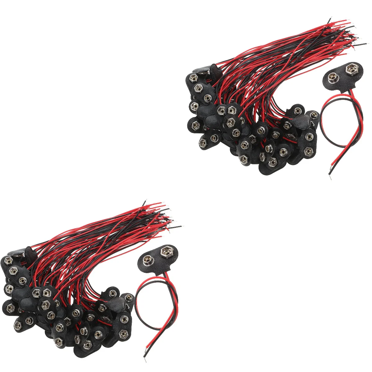 

100 pcs Clip Volt Connector With Wire Buckle T Type