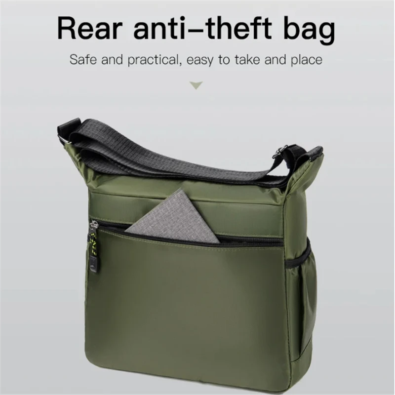 Мужская сумка через плечо из оксфорда