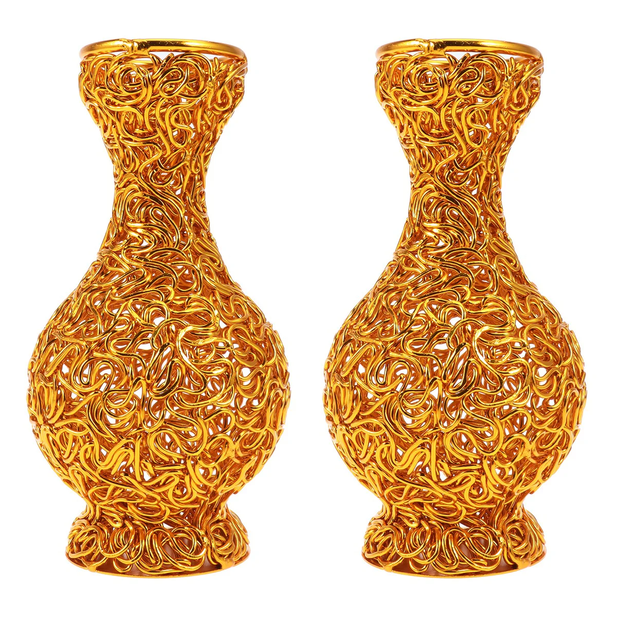 

2 Pcs Metal Vase Storage Container Aluminum Vase Manual Aluminum Flower Pot Storage Container Aluminum Flower Pot Aluminum Vase