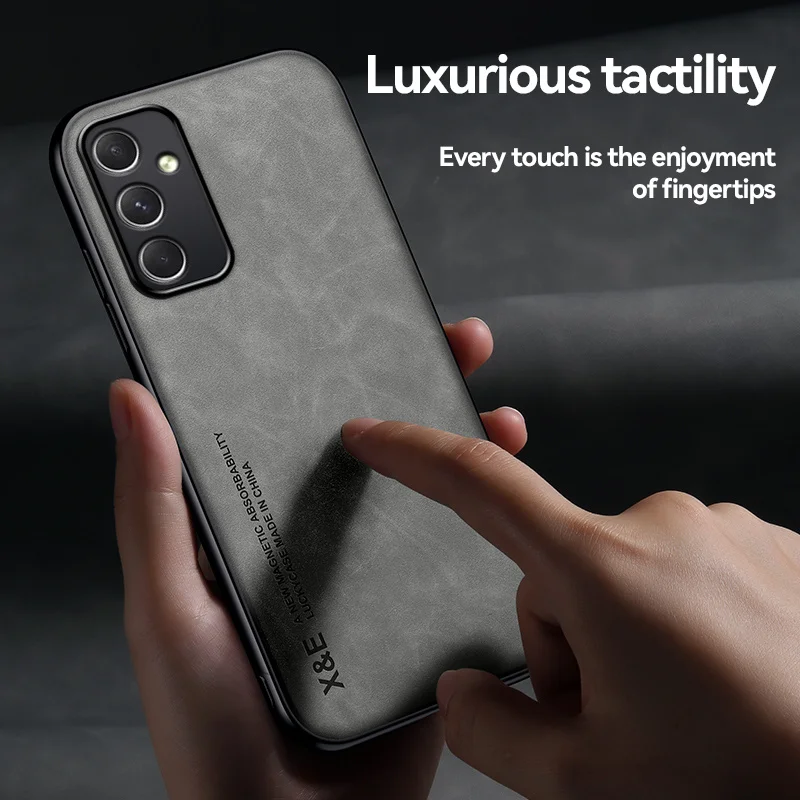 Чехол SamsungA55 кожаный магнитный автомобильный держатель задняя крышка для Samsung Galaxy