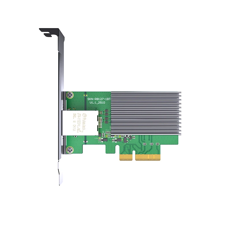 Фото Высокоскоростная сетевая карта XikeStor с одним портом 2.5G/5G/10G, поддерживает скорости 10M/100M/1000M/2.5Gbps/5Gbps/10Gbps №5