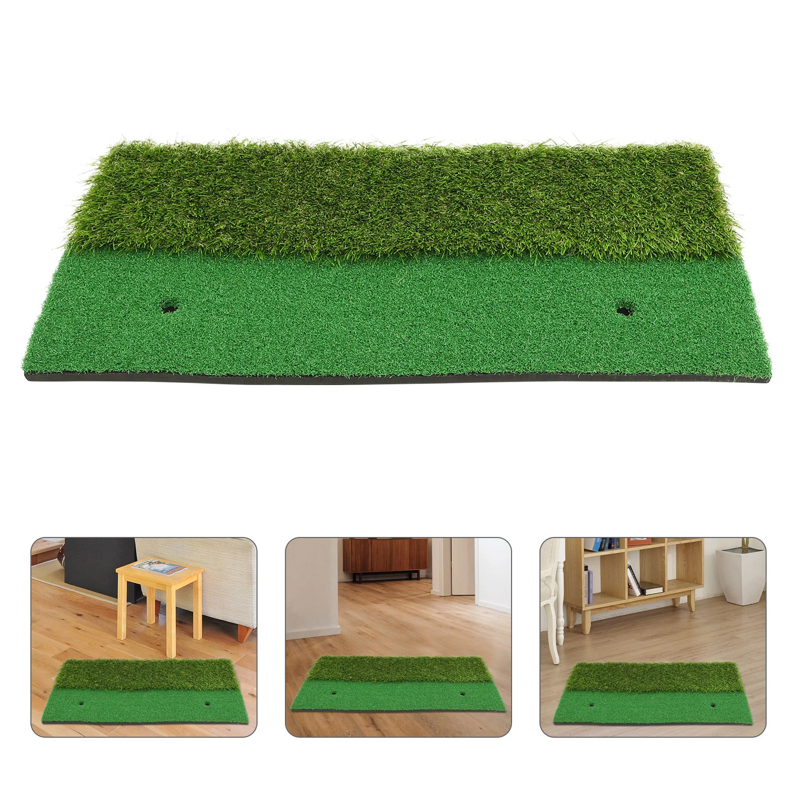 

Practice Mat Portable Swing Mat Hitting Mat and Driving Pad Outdoor Indoor Training Aids Green 2 Colors Long and Short Grass