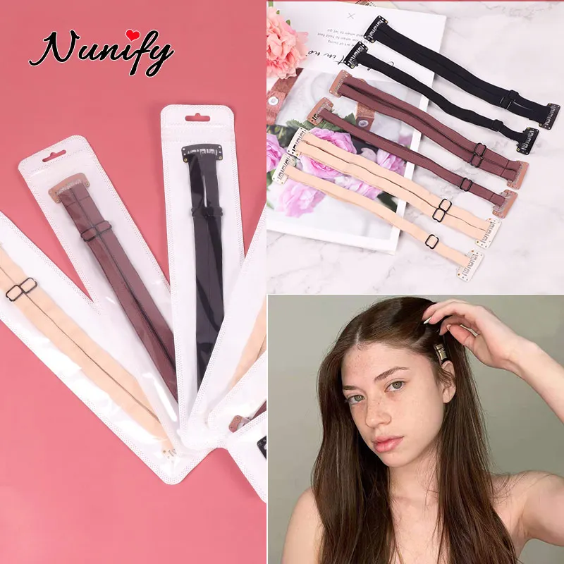 Nunify 100Pcs Face Lift Hair Band Adjustable Strap For Hair Anti-Wrinkle Face Tapes Instant Eye Face Lift Band Invisible Hairpin