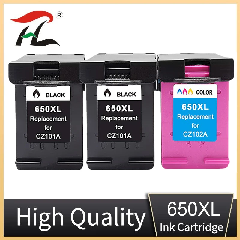 

Compatible Ink Cartridge 650XL Replacement for HP 650 XL for HP650 Deskjet 1015 1515 2515 2545 2645 3515 3545 4515 4645 printer