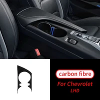 for chevrolet camaro 2017 2019 1 pcs real carbon fiber cup holder decor trim car interior accessories car interior supplies