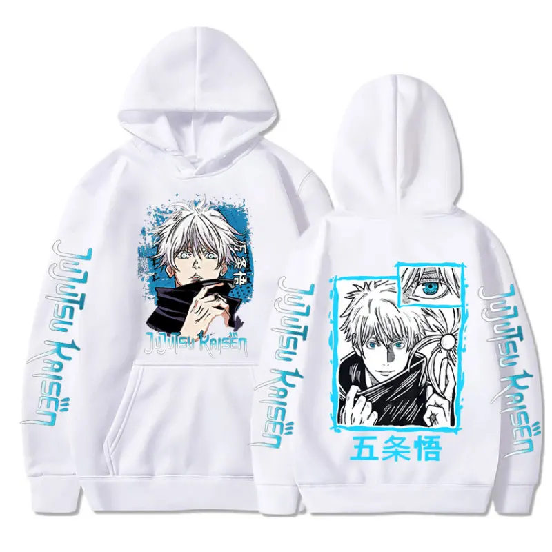 

Jujustu Kaisen Hoodies Kawaii Anime Graphics Printed Men Women Harajuku Pullover Oversized Long Sleeve Sweatshirt Hooded Unisex